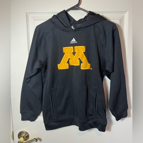 University Of Minnesota Adidas Pullover Hooded Sweatshirt Youth Size Med 10-12 - Picture 1 of 9